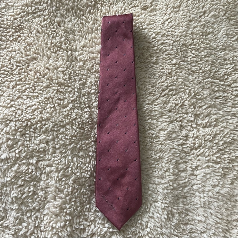 Oscar De La Renta Tie Rose Embroidered Squares Professional Designer Luxury